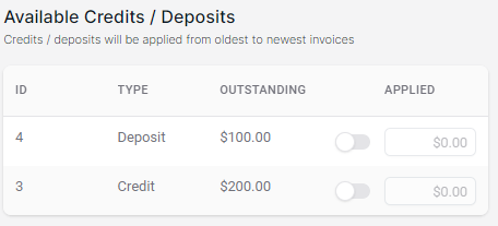 Apply a Deposit – Suppli